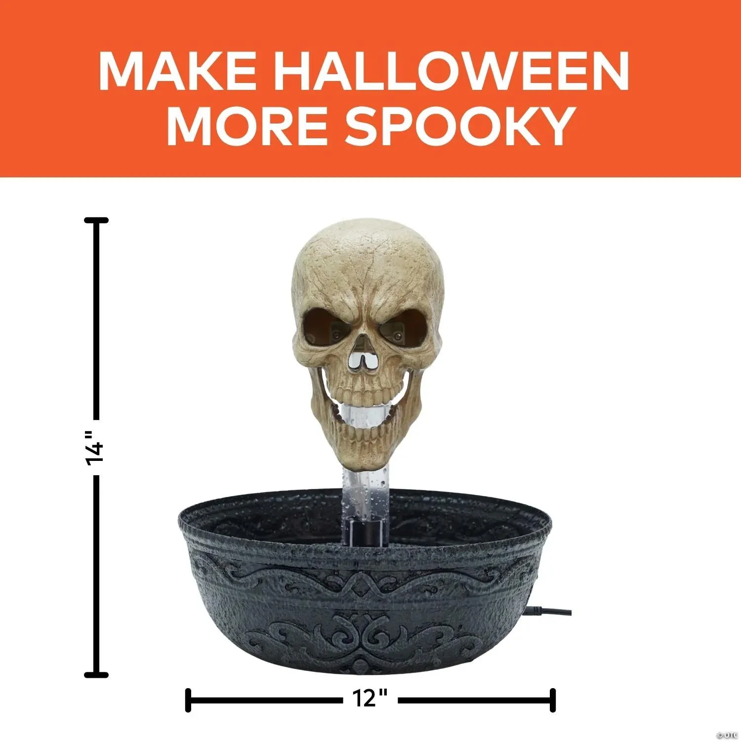 14" Bleeding Skull Fountain - Image 2