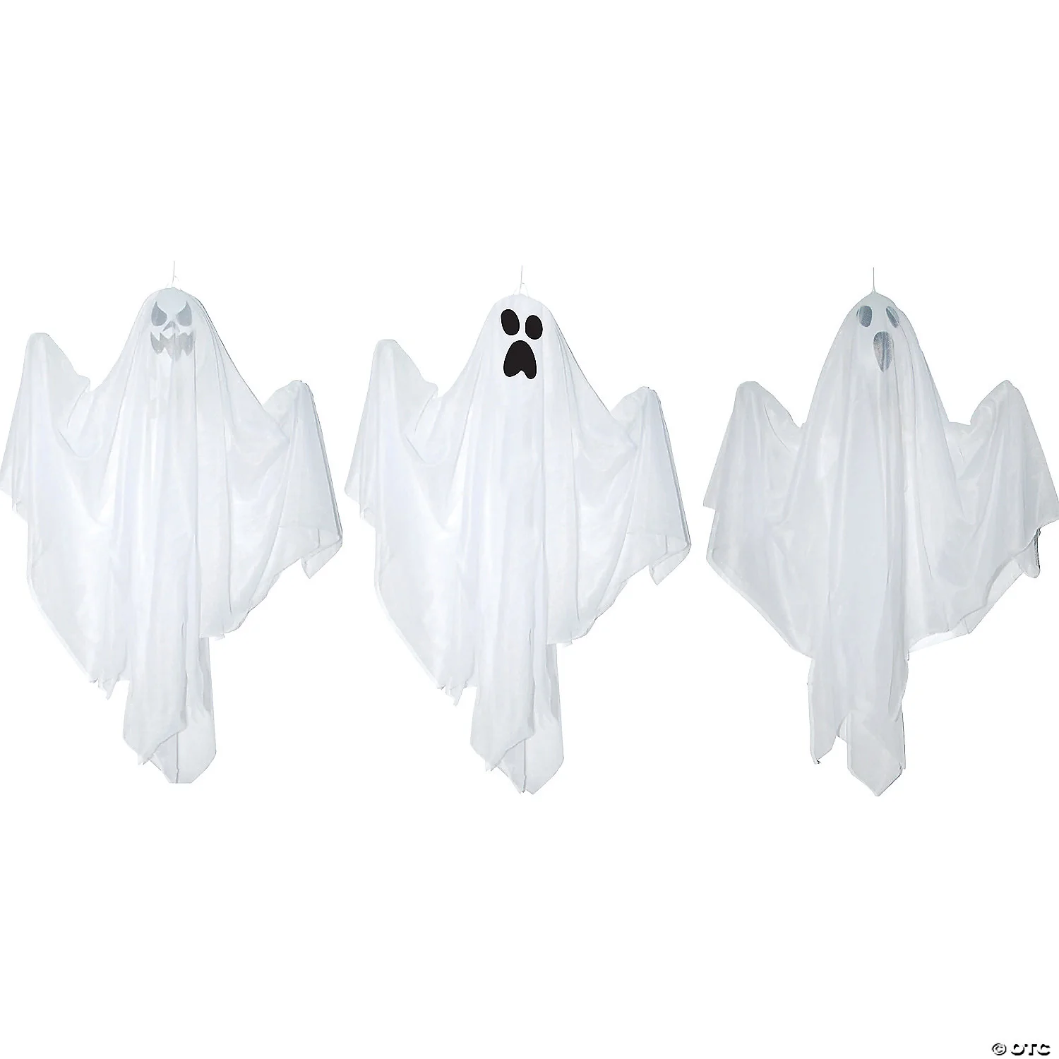 18" Hanging Ghost Decoration - 3 Pce