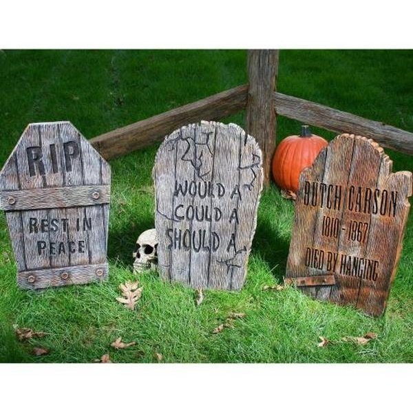 22” Wood Look Tombstone Assortment