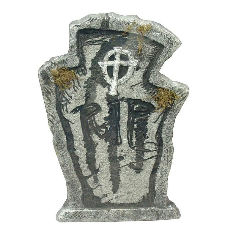 22" Tombstones With Moss - Image 2