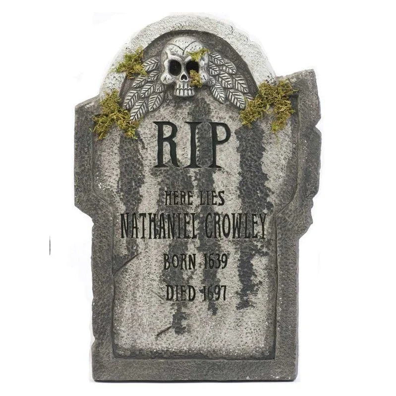 22" Tombstones With Moss - Image 4
