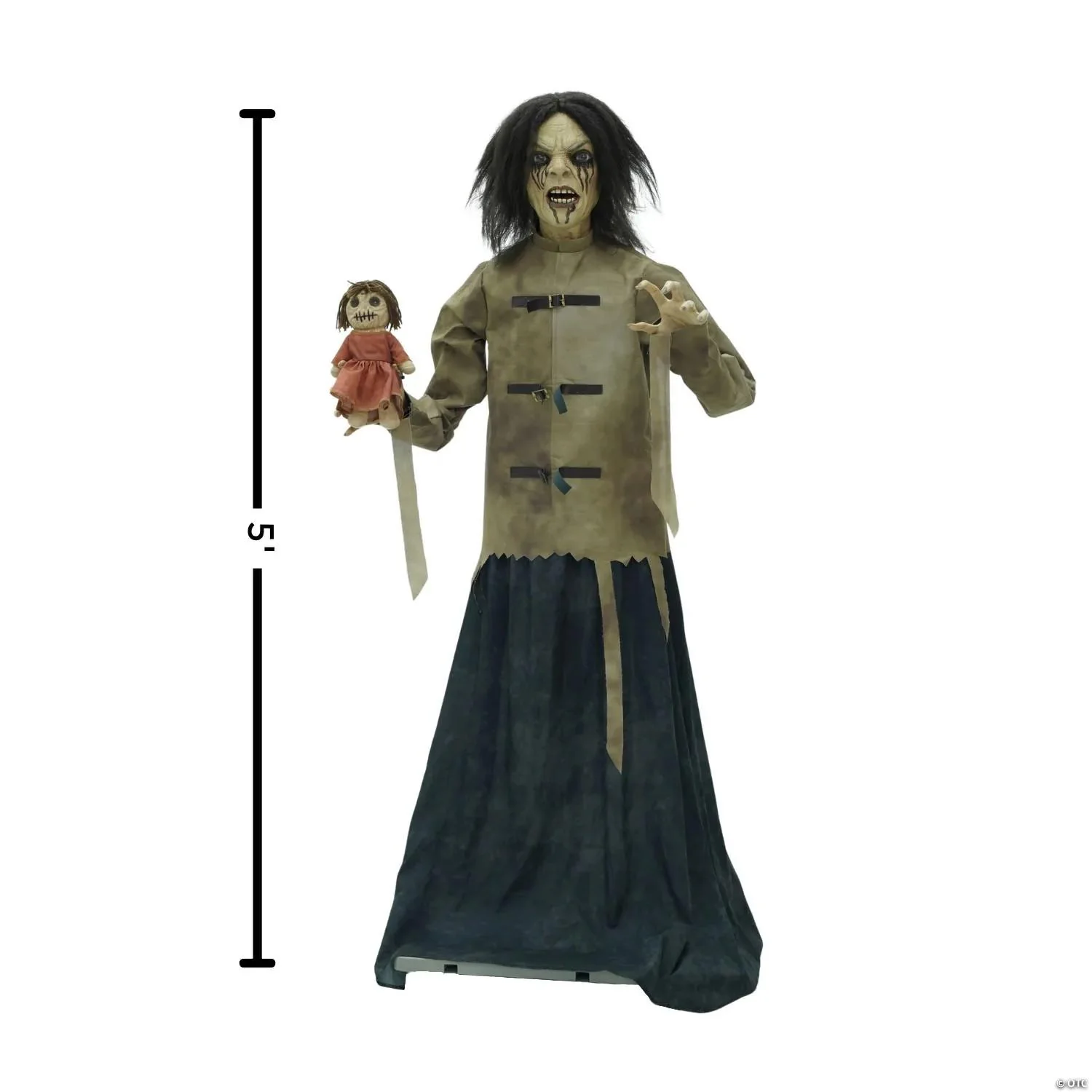 5 Ft. Maniac Mary in a Straitjacket with Doll - Image 2