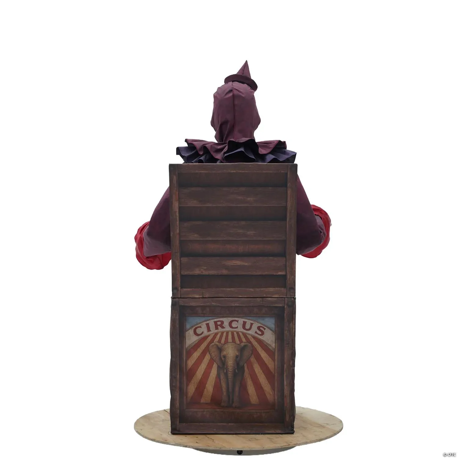 5 Ft. Skeleton Clown Mechanical Jack-in-the-Box - Image 4