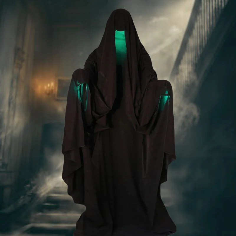 68" Hooded Phantom Animated Prop