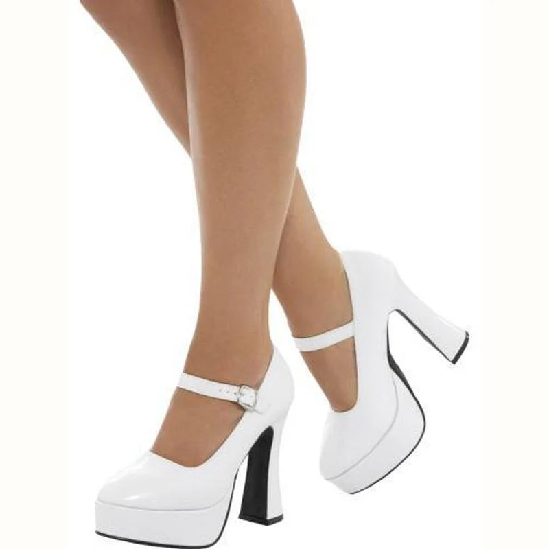 70s Ladies Platform Shoes 5 Inch Heel - Image 2