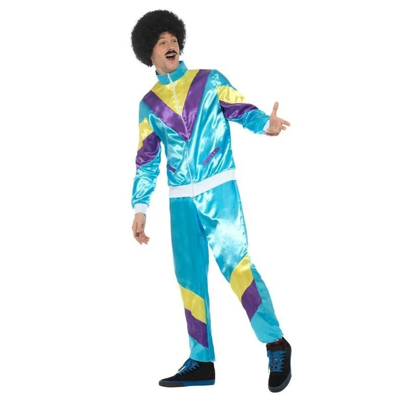80s Height Of Fashion Shell Suit Costume, Mens - Image 2