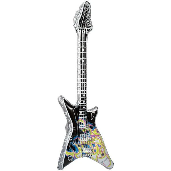 80s Inflatable Flame Rock Guitar