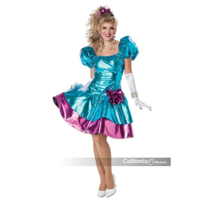 80s Party Dress Womens Costume - Image 4