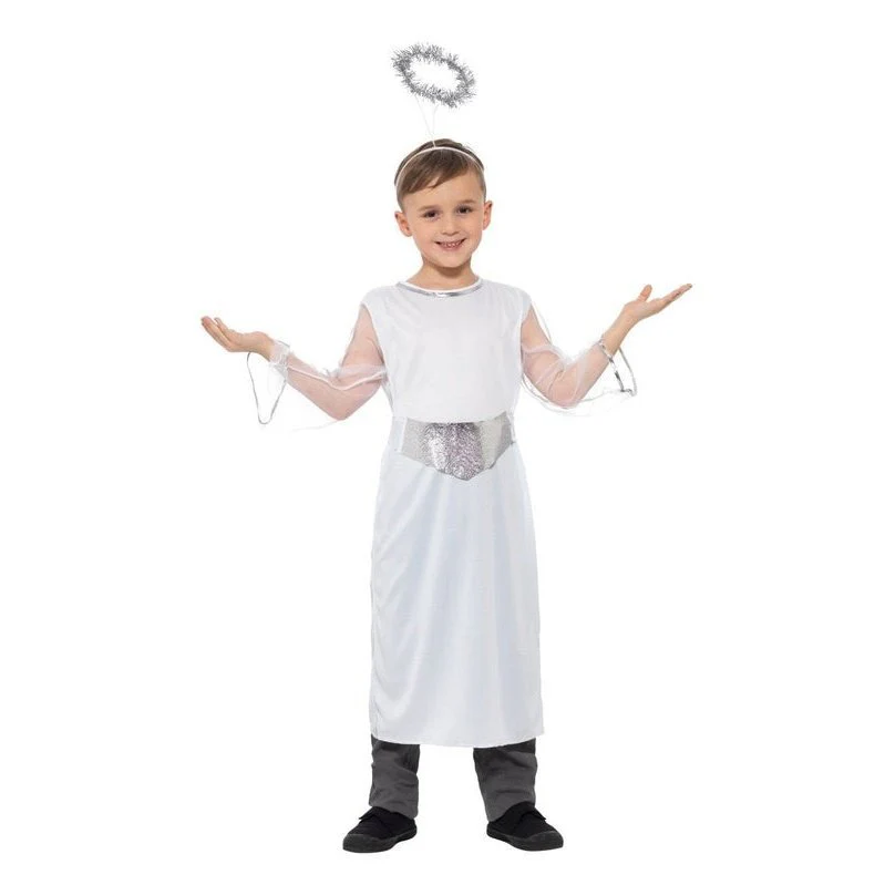 Angel Costume with Dress, Belt & Halo - Image 2