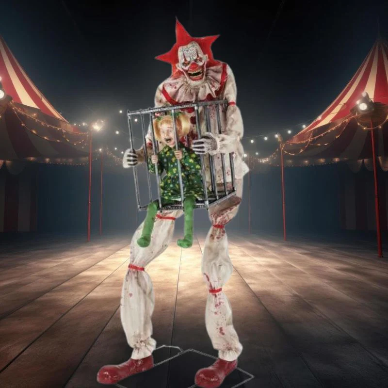Animated Cagey The Clown With Girl - Image 2