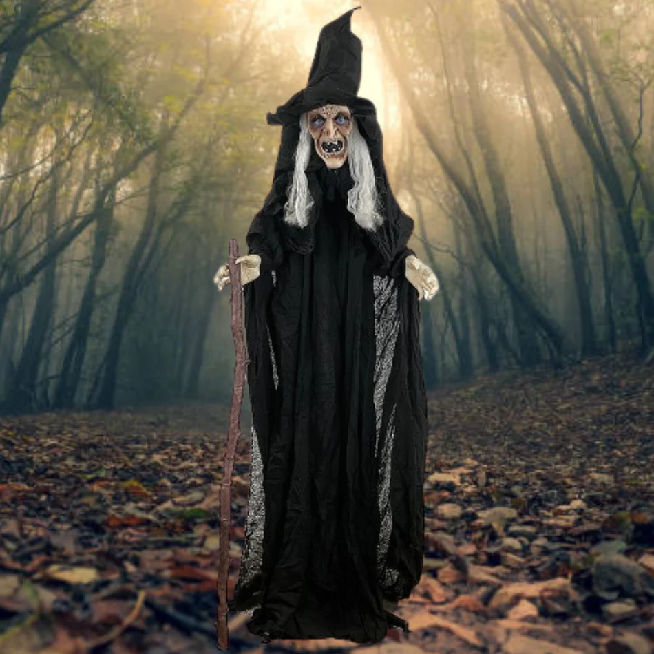 Animated Witch with Cane
