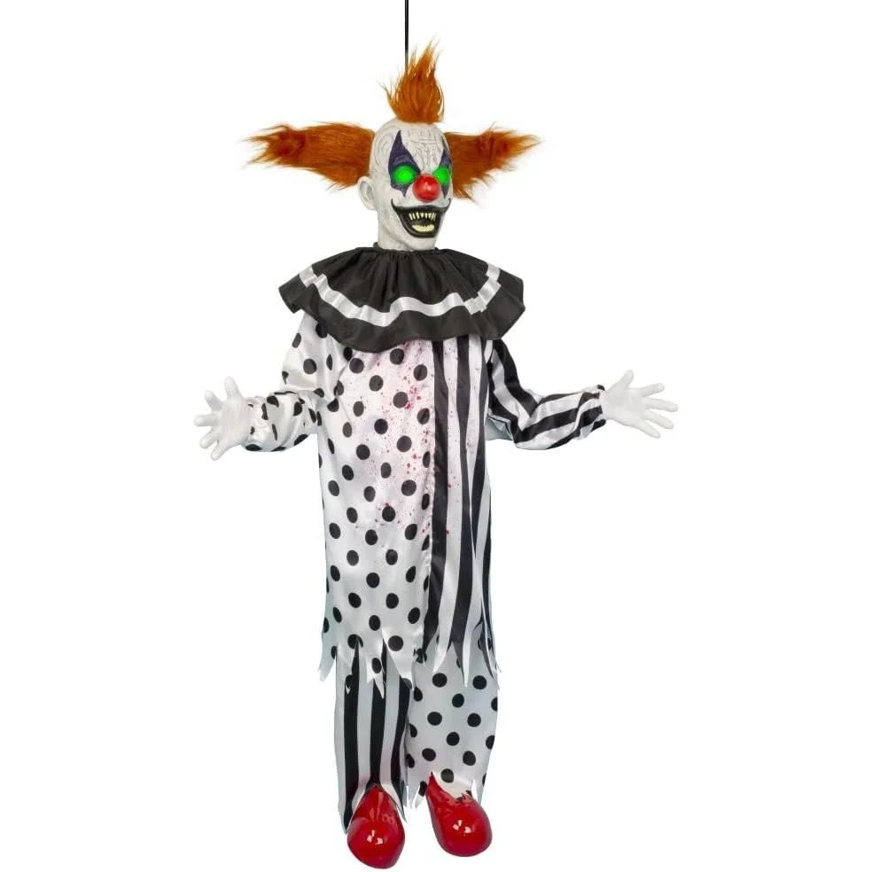 Animatronic Motion-Activated Hanging Shaking Clown - Image 3