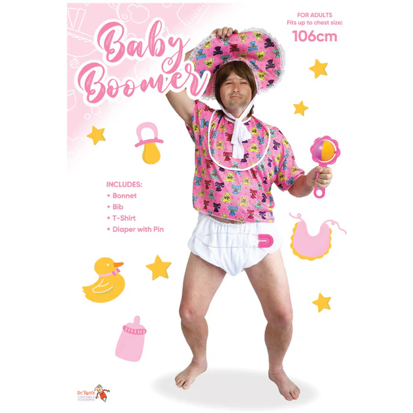 Baby Boomer Costume, Pink - Image 2