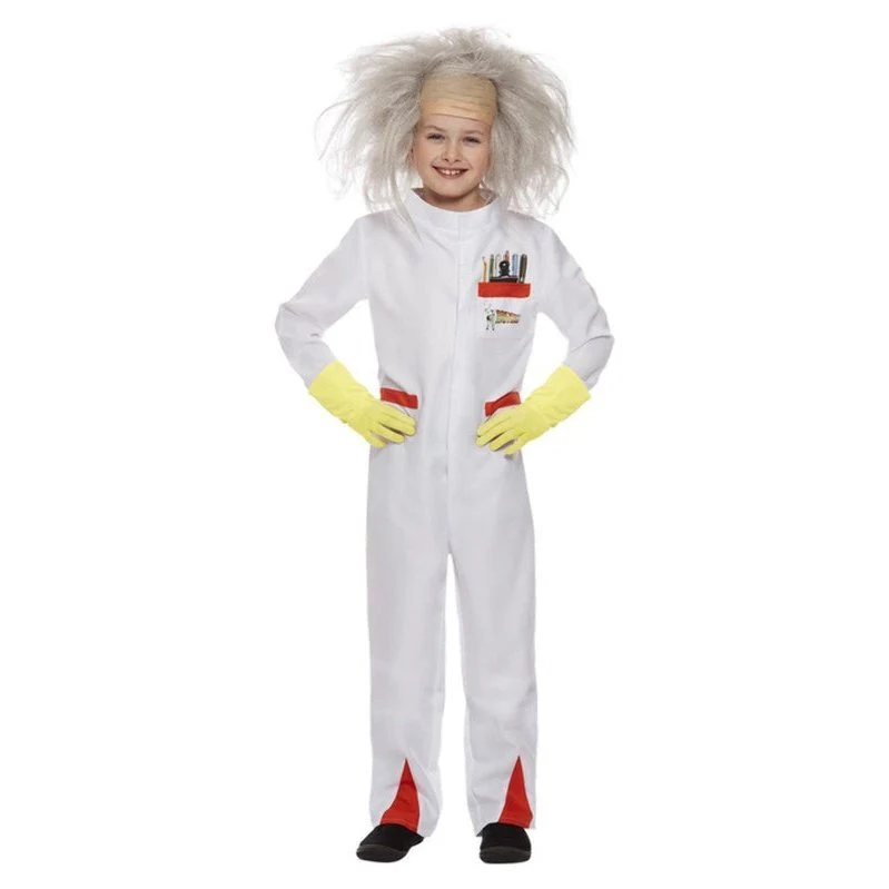 Back To The Future Doc Costume, Child, White - Image 2