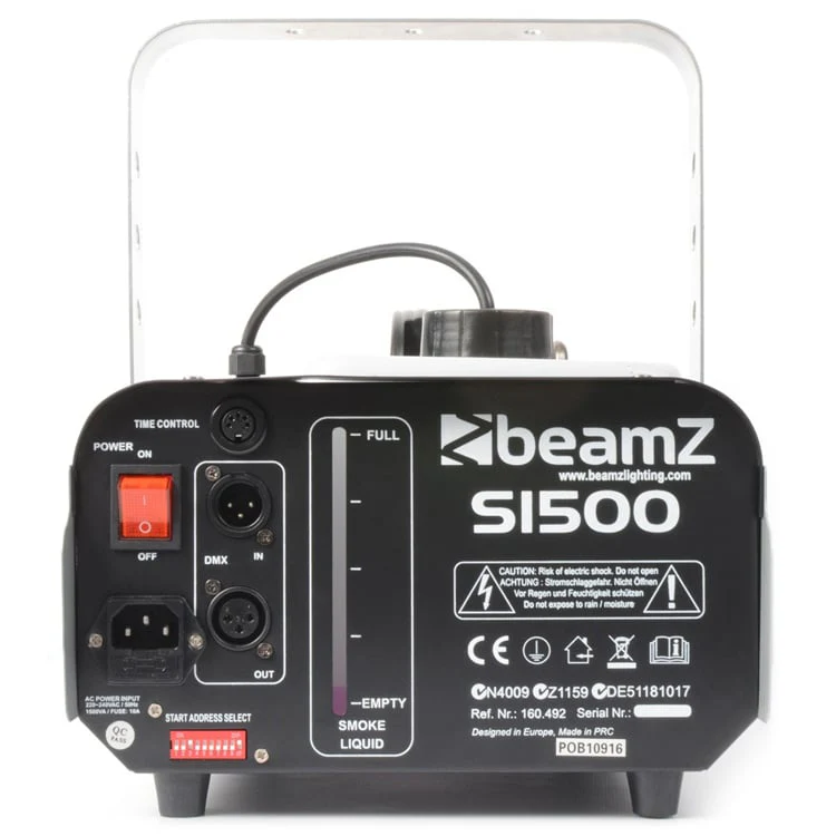 Beamz S1500 DMX Smoke Machine 1500W with Timer - Image 3