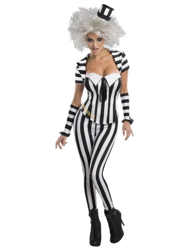 Beetlejuice Secret Wishes Blk/Wht Corset Size L - Image 2