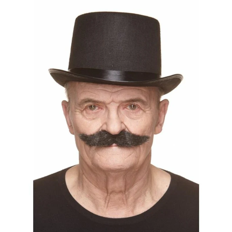 Black And Pepper Bushy English Moustache