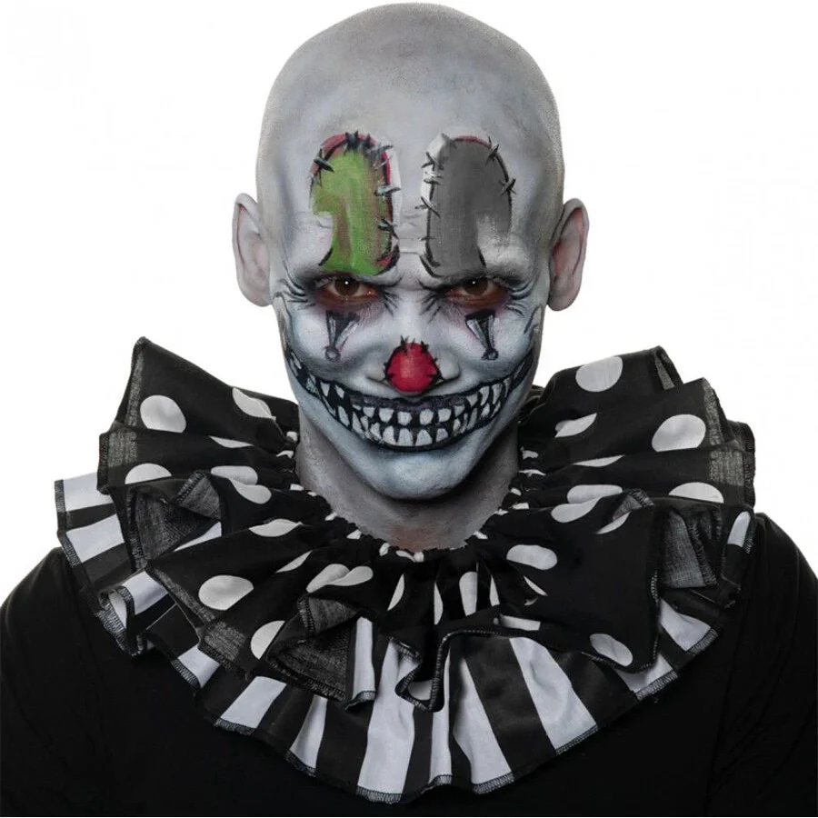 Black And White Circus Clown Collar