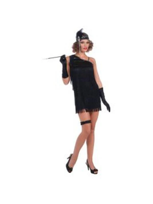 Black Diamond Dazzle Flapper Costume Size S - Image 2