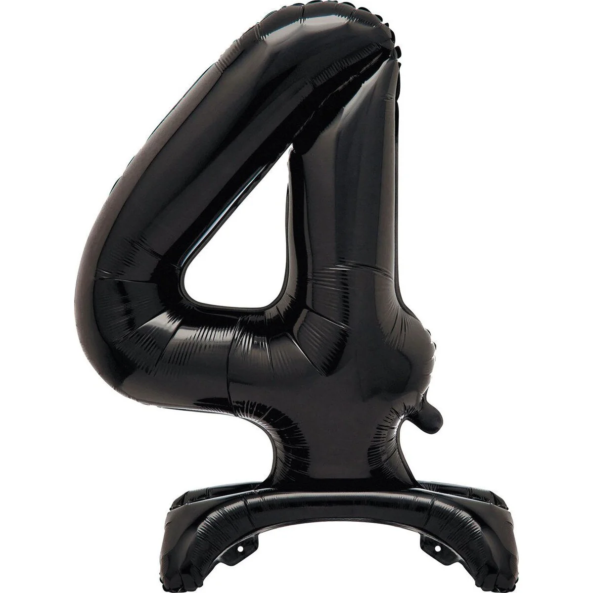 Black Number 4 Standing Foil Balloon-76cm