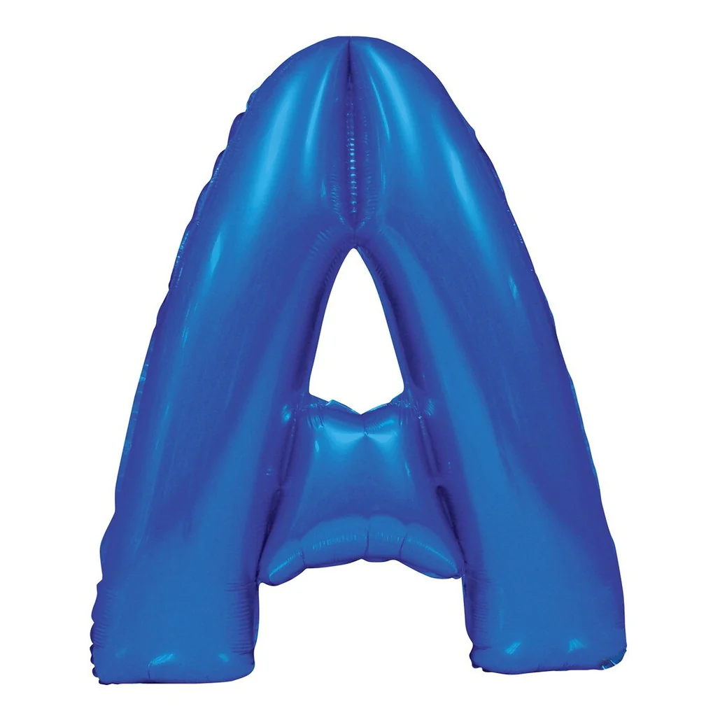 Blue Letter A Foil Balloon-86cm