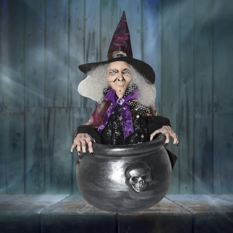 Bouncing Witch In Cauldron