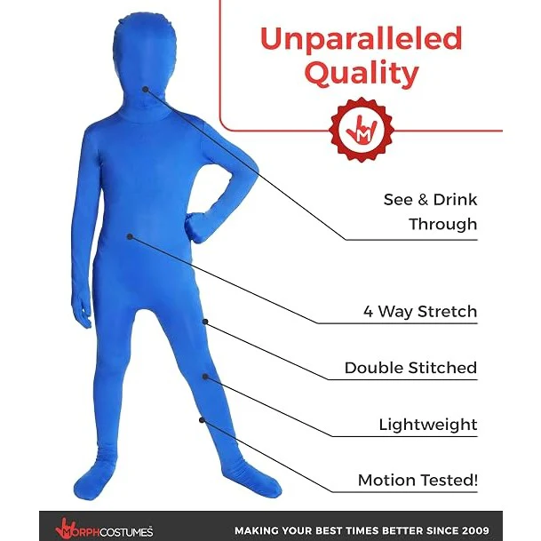 Boys Blue Morphsuit - Image 2