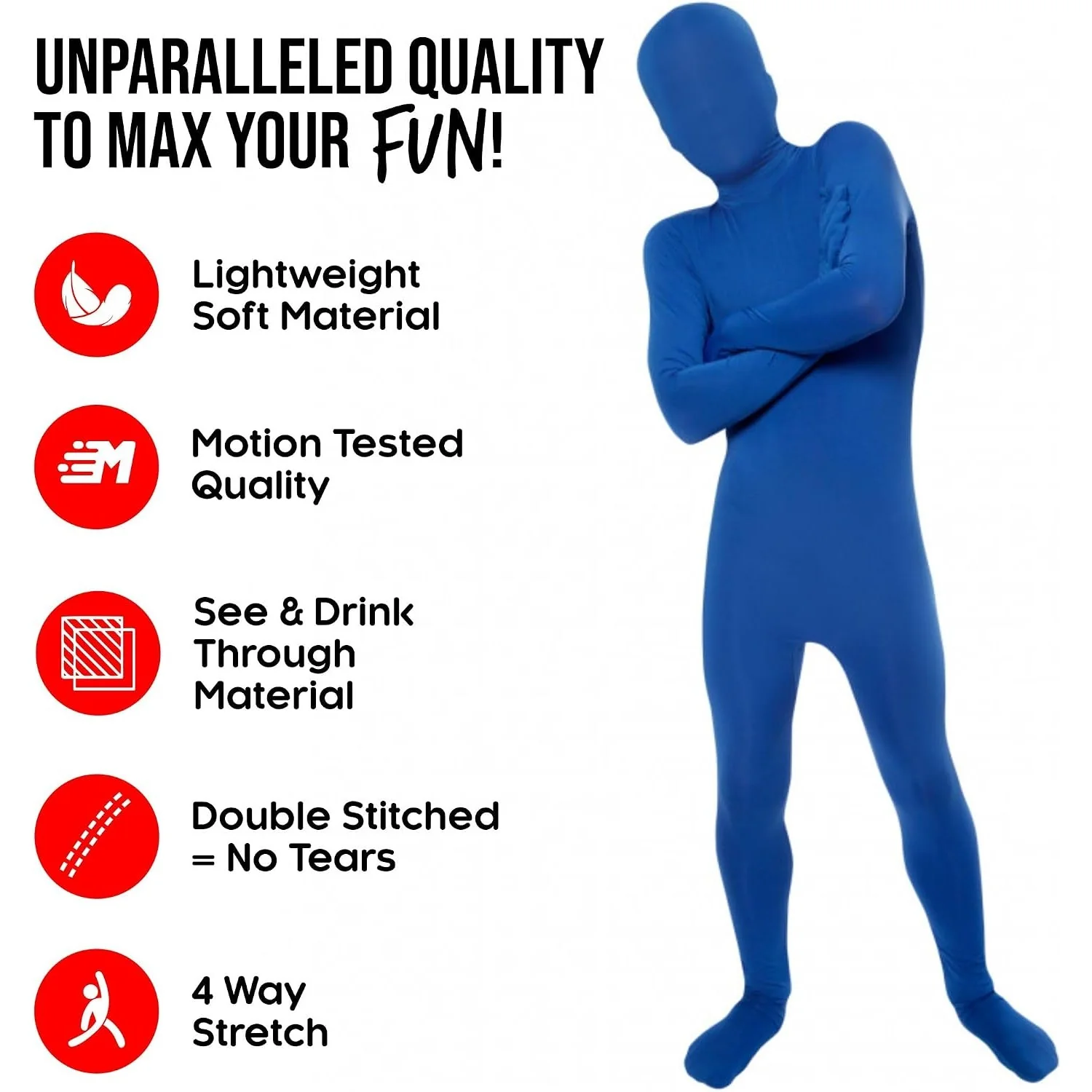 Boys Blue Morphsuit - Image 5