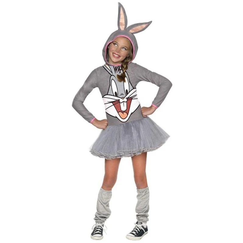 Bugs Bunny Girls Hooded Costume Size L - Image 2