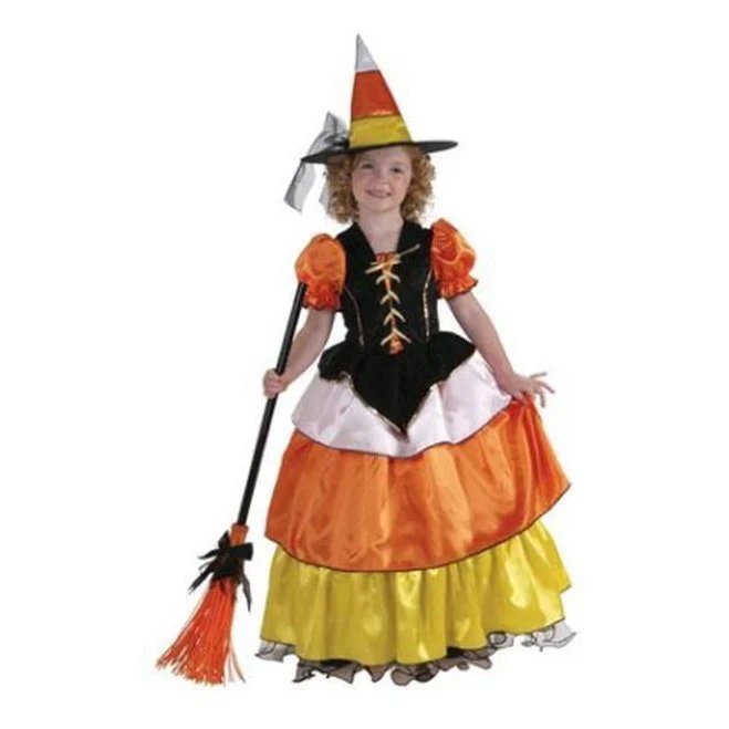 Candy Corn Witch Costume Size S