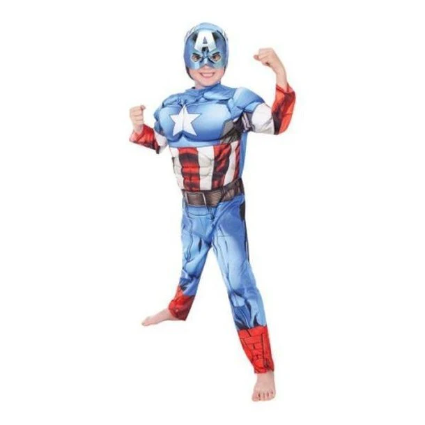 Captain America Avengers Assemble Deluxe - Size 6-8