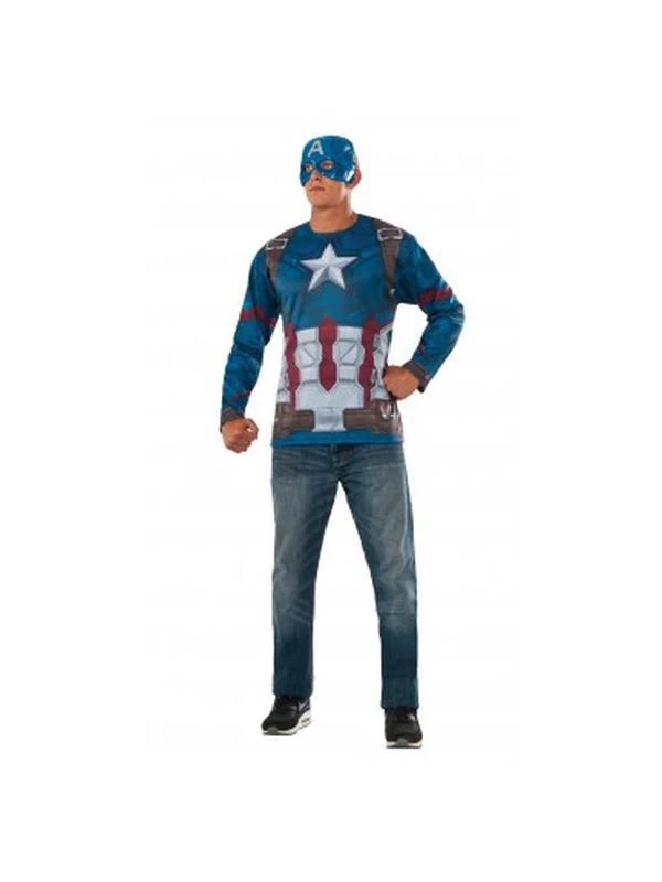 Captain America Costume Top Size Std.