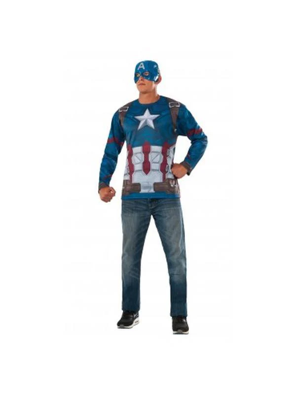 Captain America Costume Top Size Xl. - Image 3
