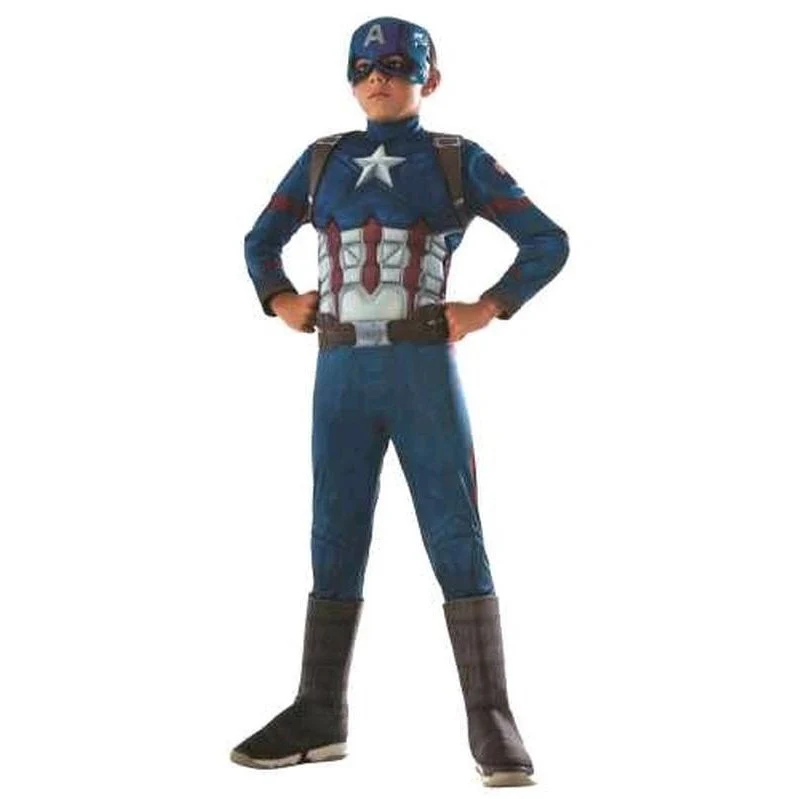Captain America Cw Deluxe Costume Size 6 8 - Image 3