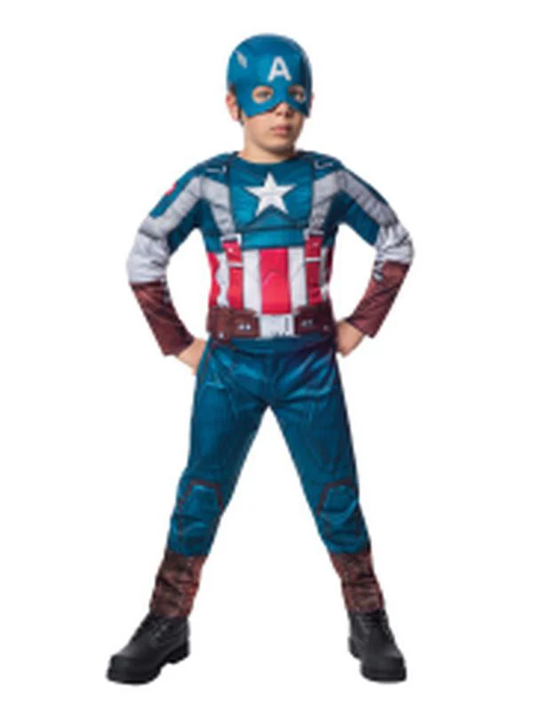 Captain America Deluxe Retro Costume Size M