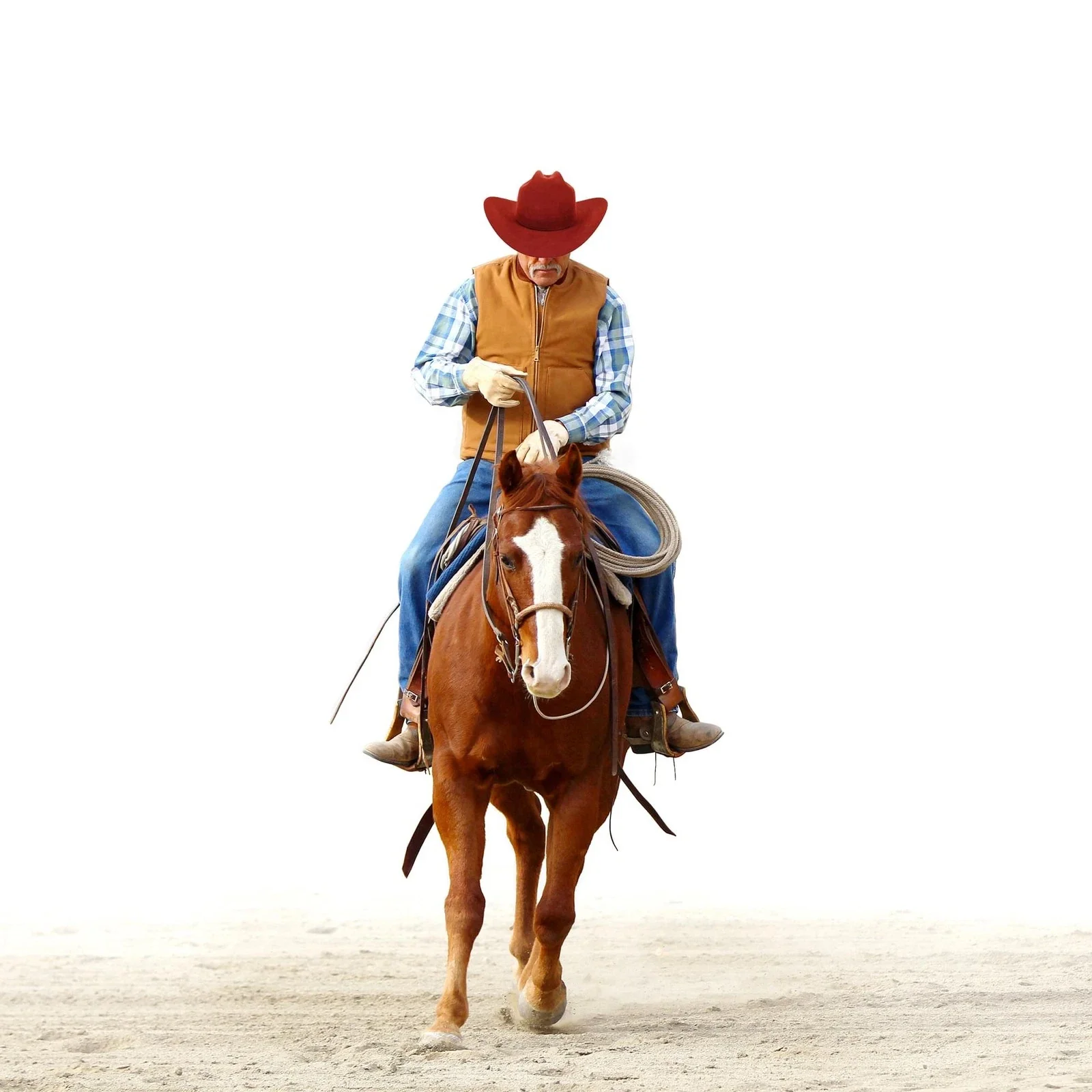 Cattleman Thick Felt Cowboy Hat, Red - Image 3