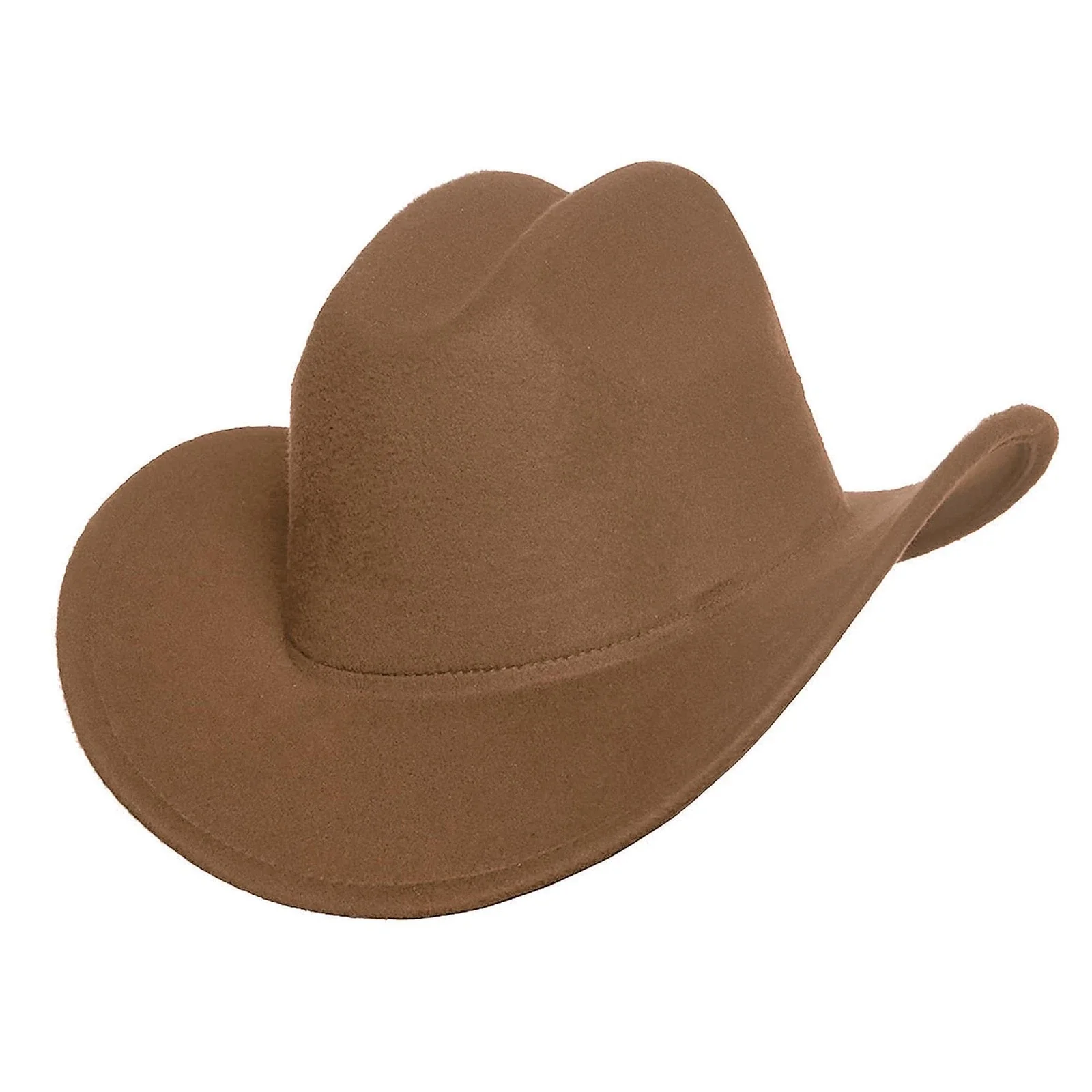 Cattleman Thick Felt Cowboy Hat, Tan - Image 2