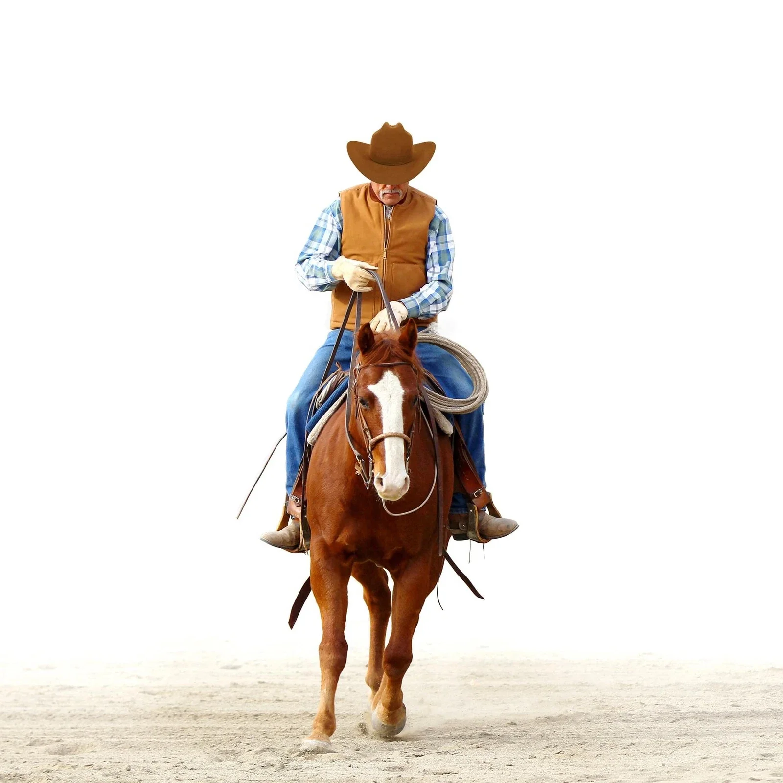 Cattleman Thick Felt Cowboy Hat, Tan - Image 3