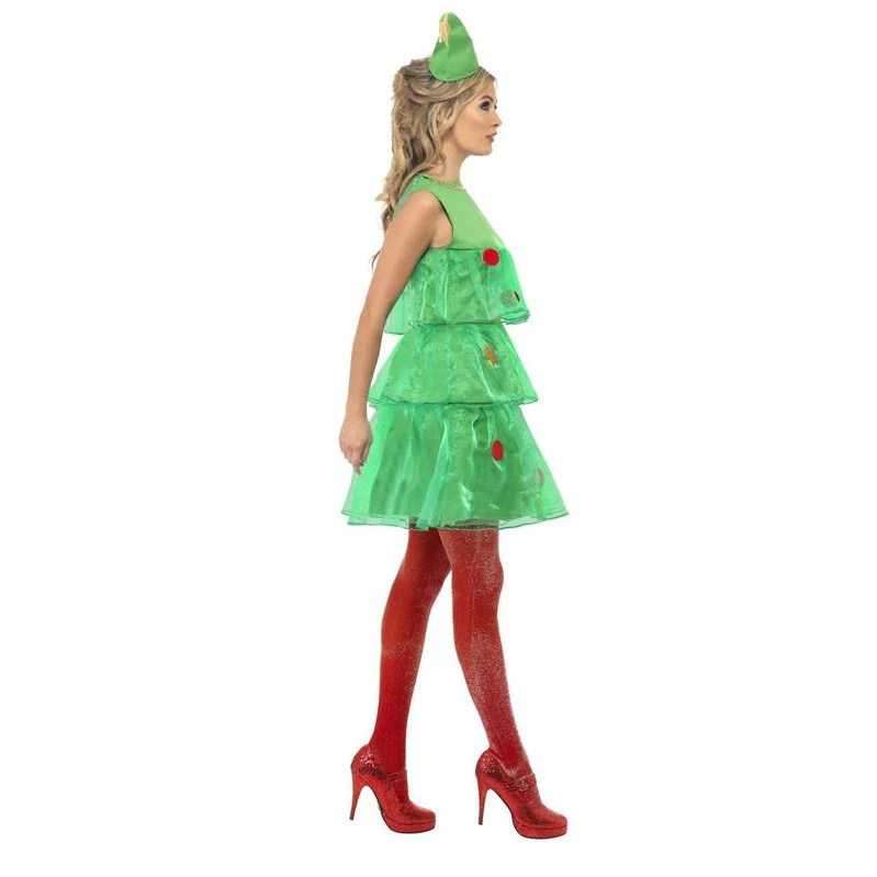 Christmas Tree Costume with Dress & Hat - Image 2