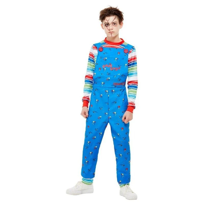 Chucky Costume, Blue, Dungarees & Top - Image 2