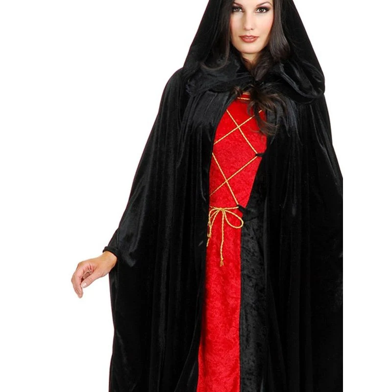 Cloak Velvet Hooded Adult Cloak - Image 2