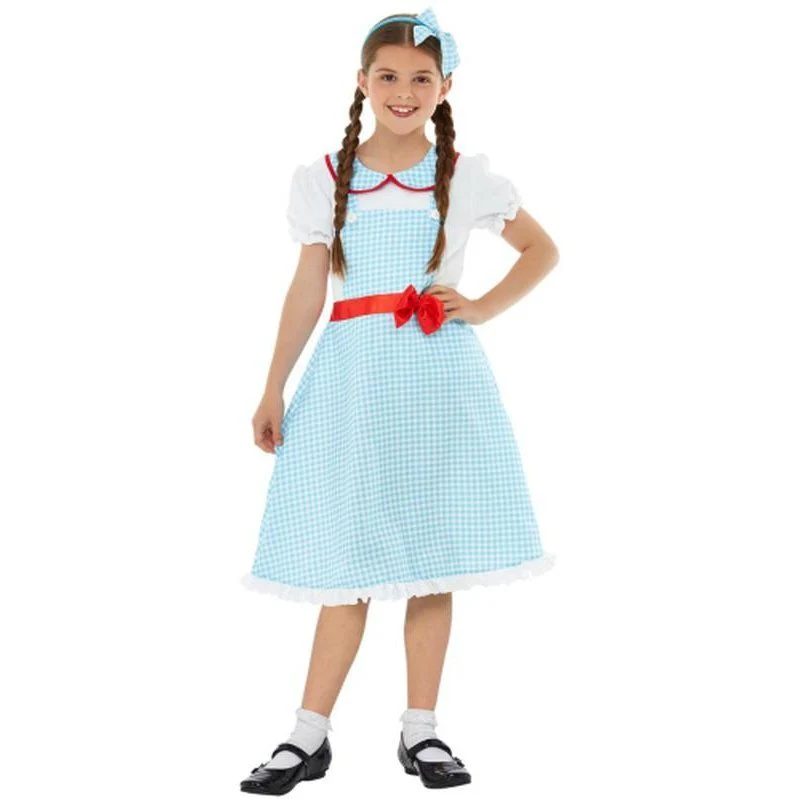 Country Girl Costume, Blue And White