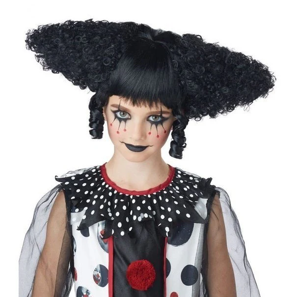 Creepy Clown Wig Black - Image 2