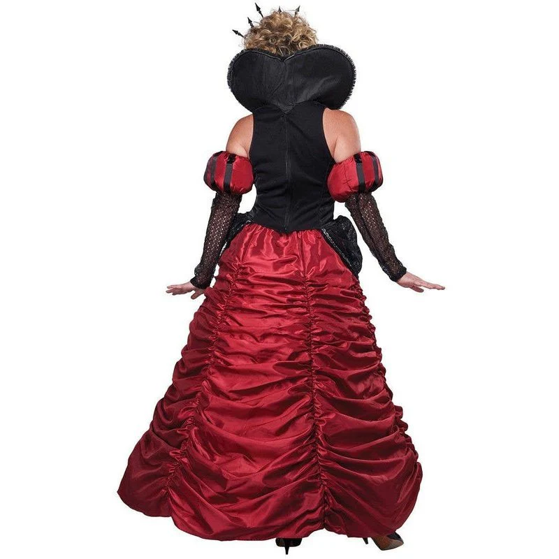 Dark Queen Of Hearts Deluxe Women's Storybook Costume - Image 2