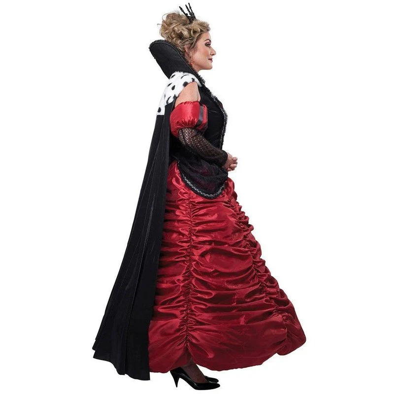 Dark Queen Of Hearts Deluxe Women's Storybook Costume - Image 4