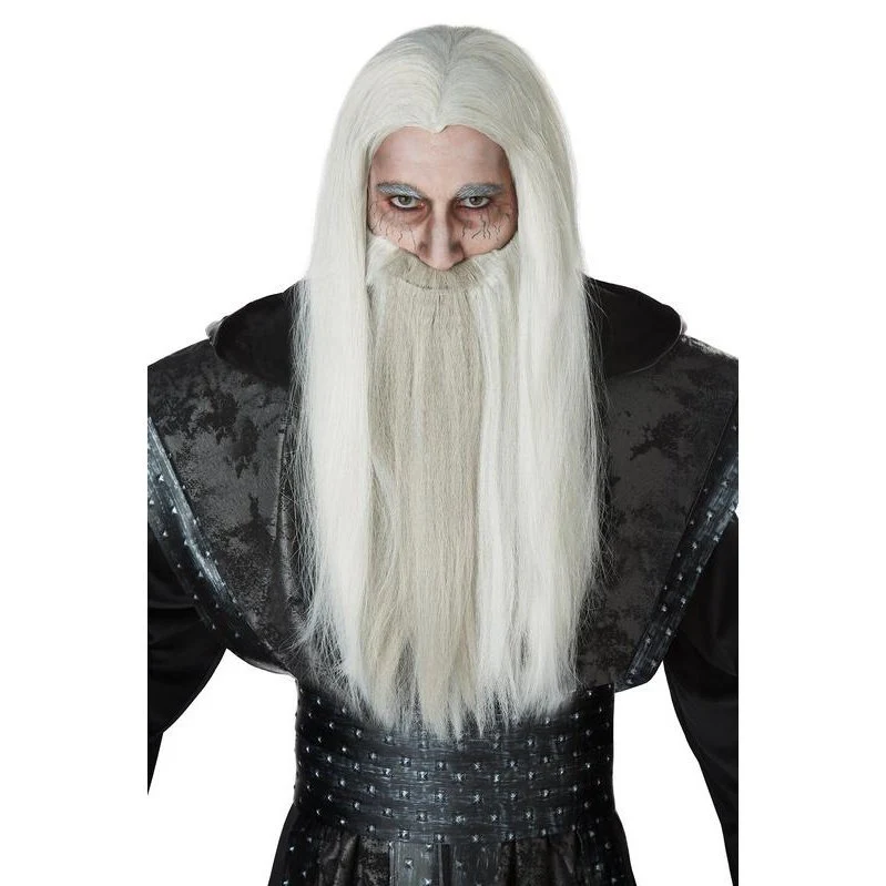 Dark Wizard Wig & Beard