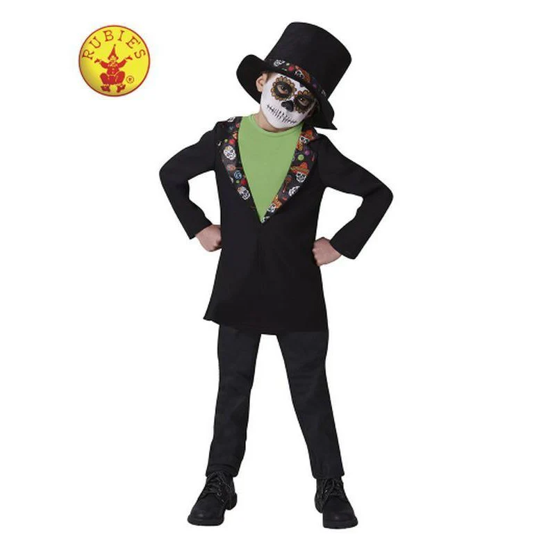 Day Of The Dead Boys Costume Size M 5 6yr
