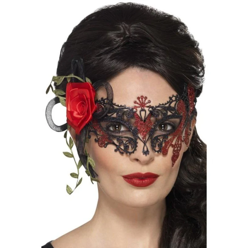 Day Of The Dead Metal Filigree Eyemask