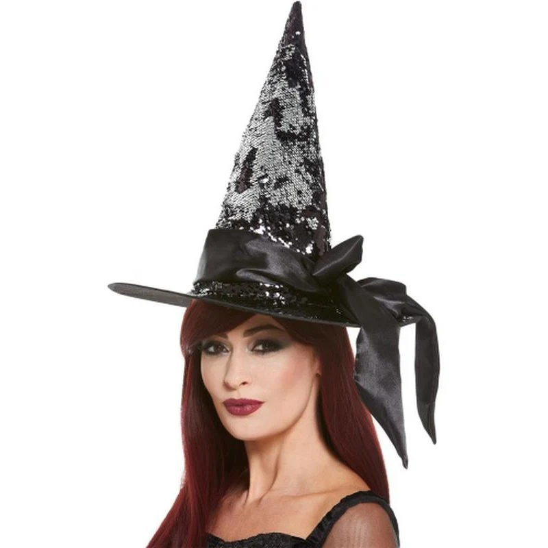 Deluxe Reversible Sequin Witch Hat