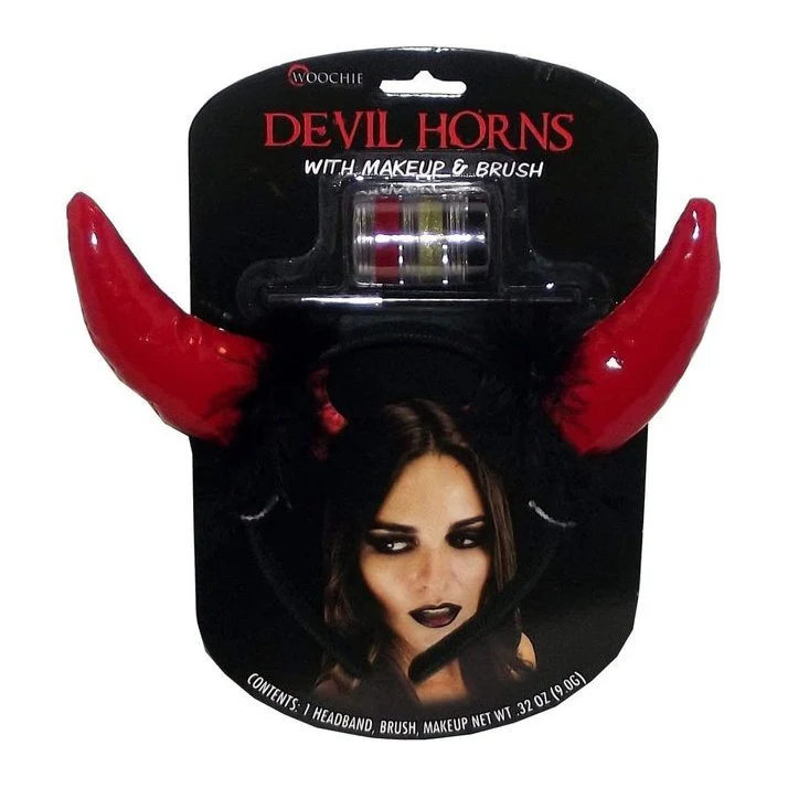Devil Headband With Makeup